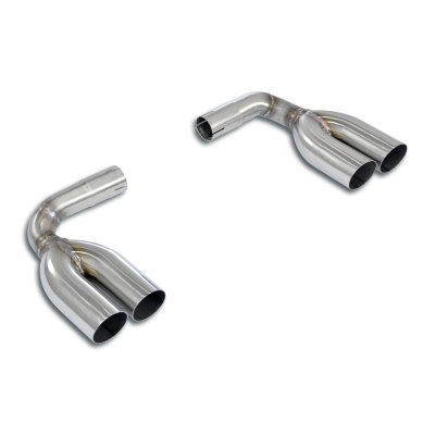 Sada koncovek výfuku, pravá ∅70 mm – levá ∅70 mm ("Slant End - "392" style) Supersprint 511516