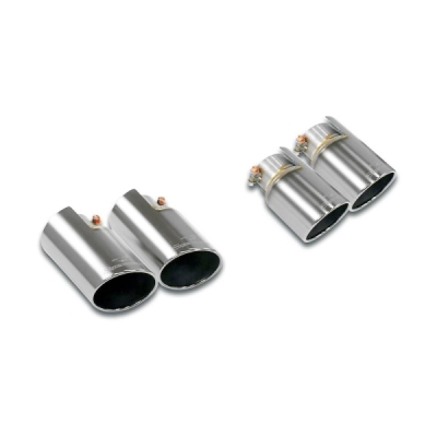 Sada koncovek výfuku, pravá ∅100 mm - levá ∅100 mm "Gun Metal Grey" Supersprint 756576