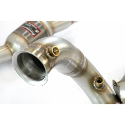 Downpipe levý s metalickým katalyzátorem (nahrazuje pre-kat) Supersprint 724881