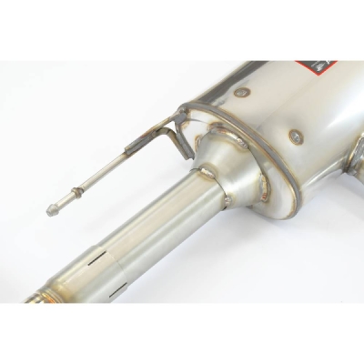 Rear exhaust right - left with valve, endpipes "GT Black" (170x105mm) Supersprint 779835