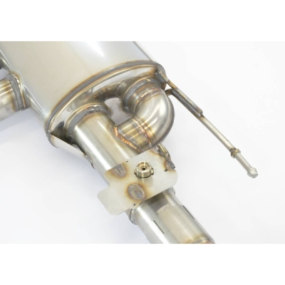 Rear exhaust right - left with valve, endpipes "GT Black" (170x105mm) Supersprint 779835