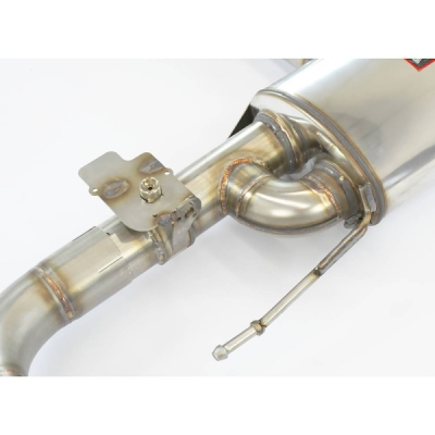 Rear exhaust right - left with valve, endpipes "GT Black" (170x105mm) Supersprint 779835