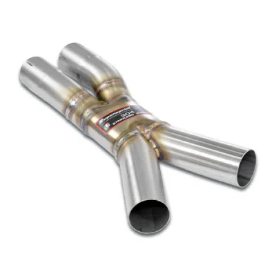 X-Pipe packageDeletes the Stock resonatorsCalifornia emission compliant Mid section Supersprint 745840