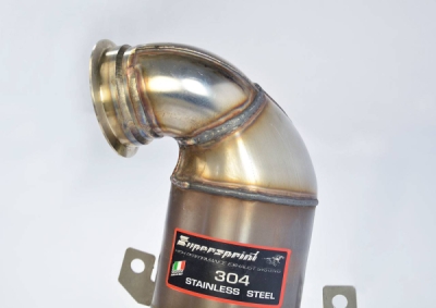 Turbo downpipe kit + metalický katalyzátor WRC 100 CPSI (odstraňuje OPF) Supersprint 918021