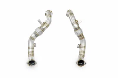 Turbo downpipe kit, pravá-levá (nahrazuje první a druhý katalyzátor) (třetí katalyzátor zůstává zachován) Supersprint 528111