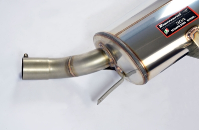 Zadní díl výfuku ∅90 mm – pro originální zadní nárazník Supersprint 789534