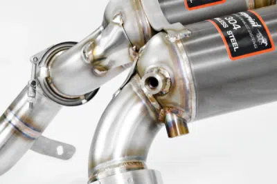 Downpipe s metalickým katalyzátorem, pravá-levá (pro vozy s levostranným i pravostranným řízením) Supersprint 861221