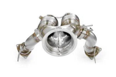 Downpipe s metalickým katalyzátorem, pravá-levá (pro vozy s levostranným i pravostranným řízením) Supersprint 861221
