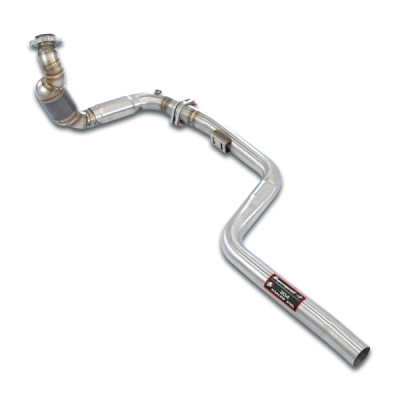 Downpipe levý + přední trubka + první kovový katalyzátor Supersprint 843822
