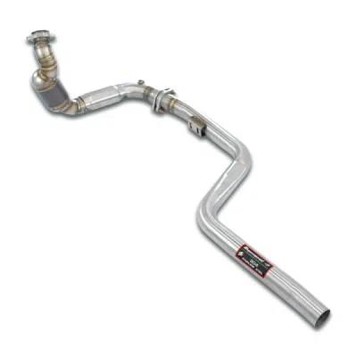 Downpipe levý + přední trubka + první kovový katalyzátor Supersprint 843822