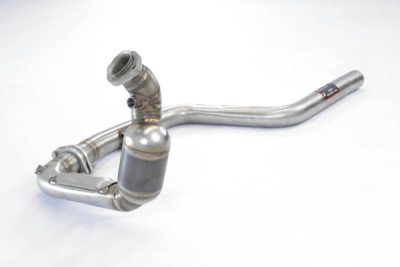 Downpipe levý + přední trubka + první kovový katalyzátor Supersprint 843822
