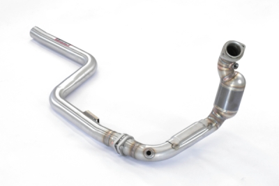 Downpipe levý + přední trubka + první kovový katalyzátor Supersprint 843822