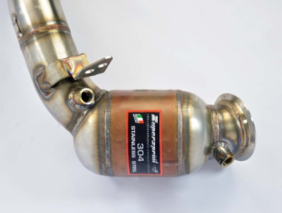 Turbo downpipe kit + metalický katalyzátor levý Supersprint 986741