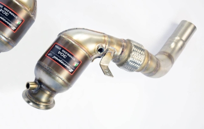Turbo downpipe kit + metalický katalyzátor levý Supersprint 986741