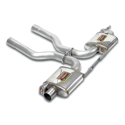 Rear exhaust Right - Left "Racing" OO100 "Gun Metal Grey" Supersprint 245846