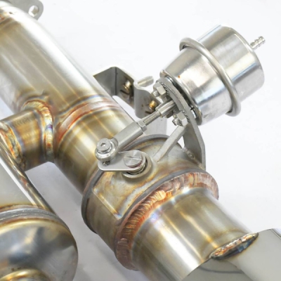 Rear exhaust Left 120x80 with valve (Vacuum) Supersprint 394437