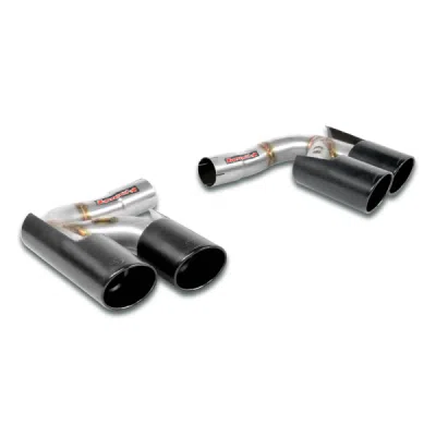 Rear pipe Right - Left OO100(Muffler delete) "Gun Metal Grey" Supersprint 245856