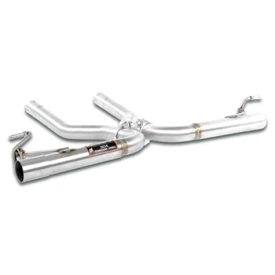 Rear pipe Right - Left OO100(Muffler delete) "Gun Metal Grey" Supersprint 245856