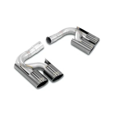 Rear pipe Right - Left OO100(Muffler delete) "Gun Metal Grey" Supersprint 245856