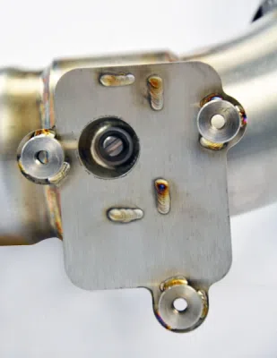 Zadní díl výfuku levá ∅100 mm - pravá ∅100 mm s klapkou Supersprint 523444