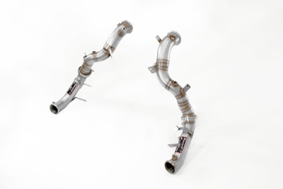 Downpipe kit pravý + levý (nahrazuje katalyzátor + OPF) s přírubami pro senzory Supersprint 725311