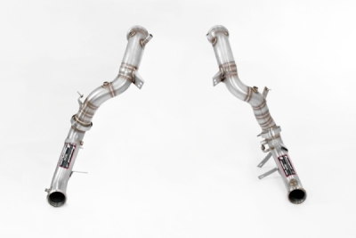 Downpipe kit pravý + levý (nahrazuje katalyzátor + OPF) s přírubami pro senzory Supersprint 725311