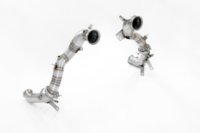 Downpipe kit pravý + levý (nahrazuje katalyzátor + OPF) s přírubami pro senzory Supersprint 725311