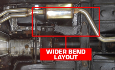 Front exhaust - resonated "floor pedals" Supersprint 010602