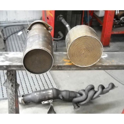 Downpipe s metalickým katalyzátorem WRC (instalace svařením na originální výfukové svody) Supersprint 789321