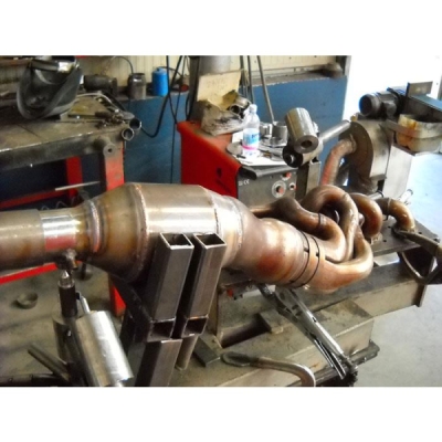 Downpipe s metalickým katalyzátorem WRC (instalace svařením na originální výfukové svody) Supersprint 789321