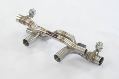 Rear pipe kit Right - Left with valves(Vacuum)(Muffler delete) Supersprint 249034
