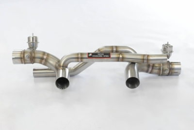 Rear pipe kit Right - Left with valves(Vacuum)(Muffler delete) Supersprint 249034