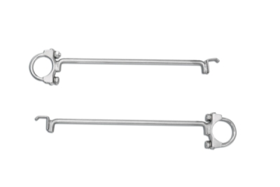 Mid-pipe kit + rear muffler, with "S-Bend" oval tips 90x70Std. rear bumper Supersprint 840327