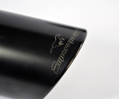 Sada koncovek výfuku, pravá – levá "Gun Metal Grey" ∅120 mm Supersprint 891244