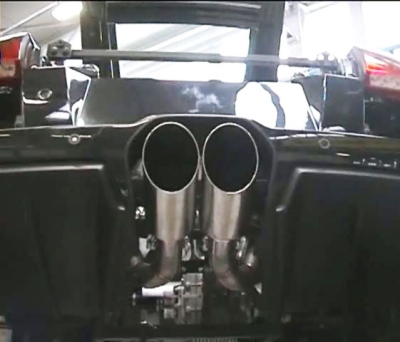 Sada koncovek výfuku, pravá ∅120 mm s centrálním výstupem (k originálnímu zadnímu nárazníku) Supersprint 350426