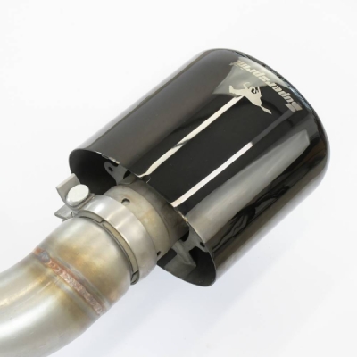 Rear exhaust right - left with valve, endpipes "GT Black" (170x105mm) Supersprint 779835