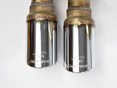 Zadní díl výfuku "Sport/Racing" s by-pass trubkou pro originální klapku, pravá ∅70 mm - levá ∅70 mm Supersprint 390656