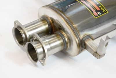 Zadní díl výfuku pravá 80mm + levá 80 mm "LIGHTWEIGHT RACING" - 13,0 kg Supersprint 044006