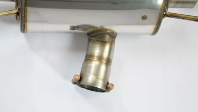 Zadní díl výfuku levá ∅100 mm - pravá ∅100 mm s klapkou Supersprint 522524