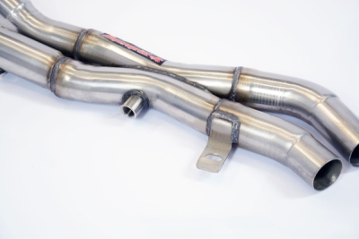 Výfukové svody + "X-trubka" pro originální katalyzátor, nerezová ocel (pro vozy s levostranným řízením) Supersprint 782501