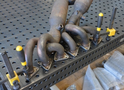 Metallic catalytic converter HJS, 100CPSI kit for OEM headers(Weld on connection) Supersprint 044021