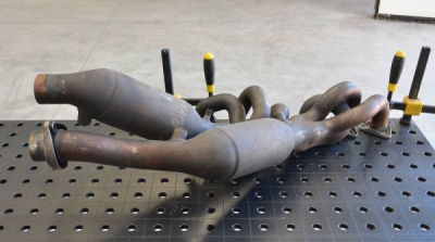 Metallic catalytic converter HJS, 100CPSI kit for OEM headers(Weld on connection) Supersprint 044021