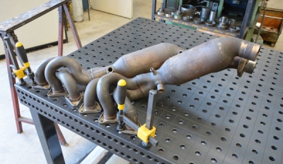 Metallic catalytic converter HJS, 100CPSI kit for OEM headers(Weld on connection) Supersprint 044021
