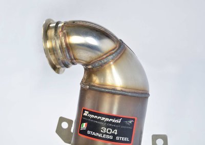 Turbo downpipe kit + metalický katalyzátor WRC 100 CPSI (odstraňuje OPF) Supersprint 918021