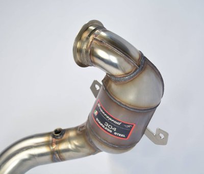 Turbo downpipe kit + metalický katalyzátor WRC 100 CPSI (odstraňuje OPF) Supersprint 918021