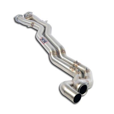 Centre exhaust Twin Pipe - non resonated Supersprint 044013