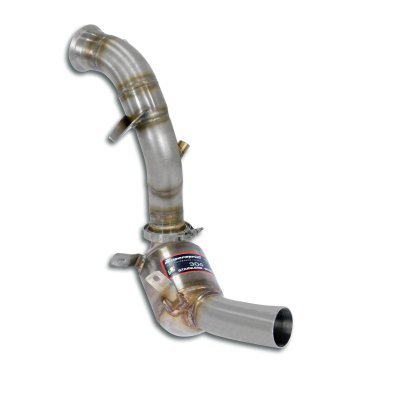 Downpipe pravý + kovový katalyzátor (nahrazuje první katalyzátor + OPF) Supersprint 725061