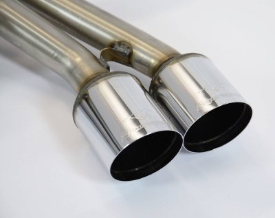 Zadní díl výfuku pravá 80mm + levá 80 mm "LIGHTWEIGHT RACING" - 13,0 kg Supersprint 044006