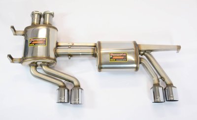 Zadní díl výfuku pravá 80mm + levá 80 mm "LIGHTWEIGHT RACING" - 13,0 kg Supersprint 044006