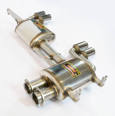 Zadní díl výfuku pravá 80mm + levá 80 mm "LIGHTWEIGHT RACING" - 13,0 kg Supersprint 044006